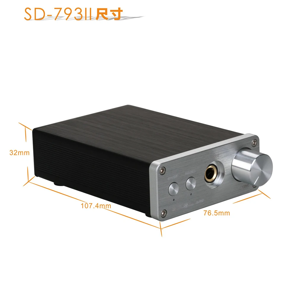 SMSL SD793-II Мини HIFI усилитель для наушников PCM1793 DIR9001 DAC цифровой аудио декодер усилитель оптический коаксиальный вход 24 бит