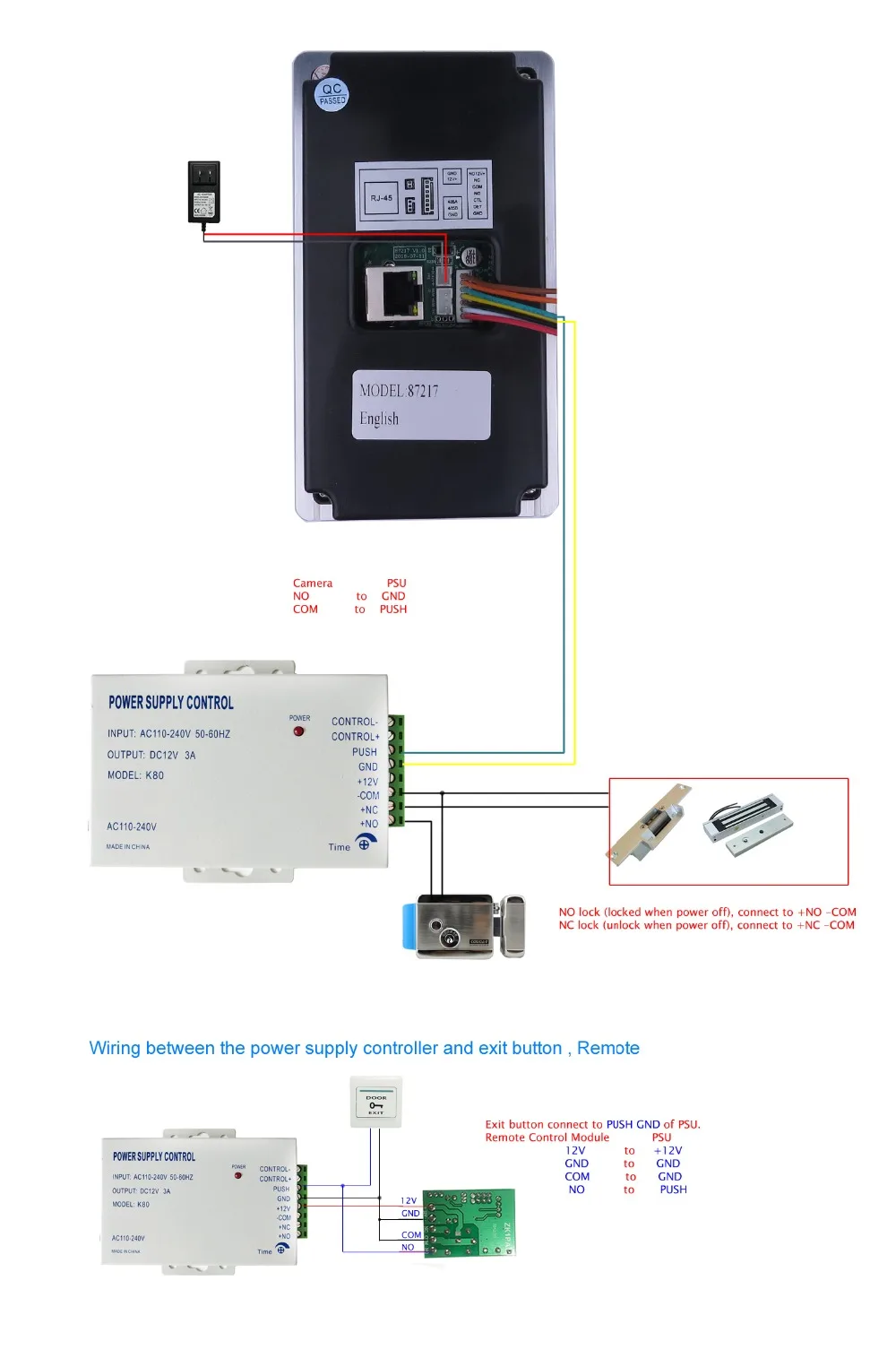 wifi " сенсорный экран lcd видеодомофон дверной телефон набор для записи кода клавиатуры IC уличная камера Электрический замок удара