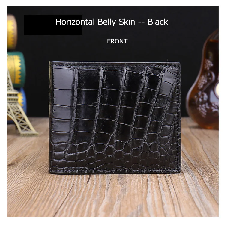 Genuine Crocodile Alligator Skin Leather Men's Bifold Wallet Genuine Crocodile Alligator Skin Leather Men's Bifold Wallet