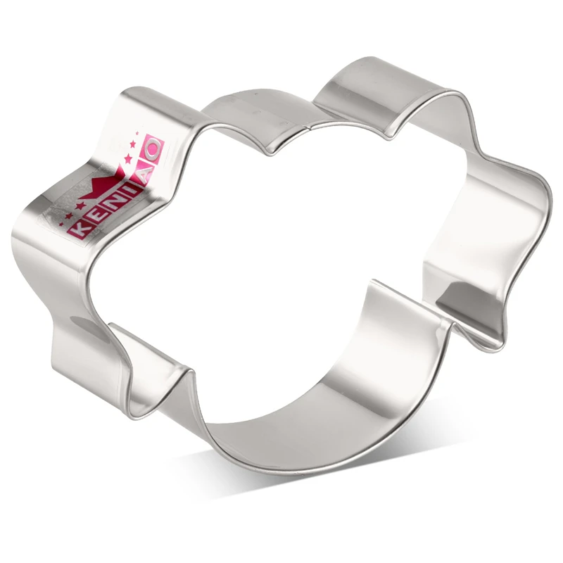 

KENIAO Dog Face Cookie Cutter for Homemade Dog Biscuits Treats - 10 x 6.8 cm - Dog Biscuit and Fondant Cutter - Stainless Steel