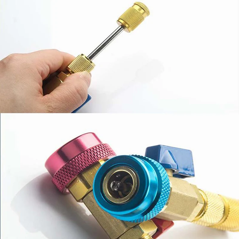 

2 Pcs Car Air Conditioning Valve Core Demolition Tool Wrench R134A Valve Core Repair Tool JDH99