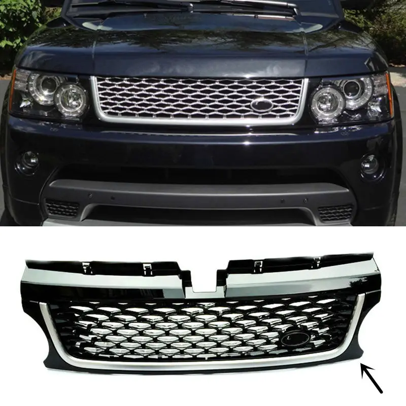 For Land Rover Range Rover Sport 2014 2016 Black ABS front grille