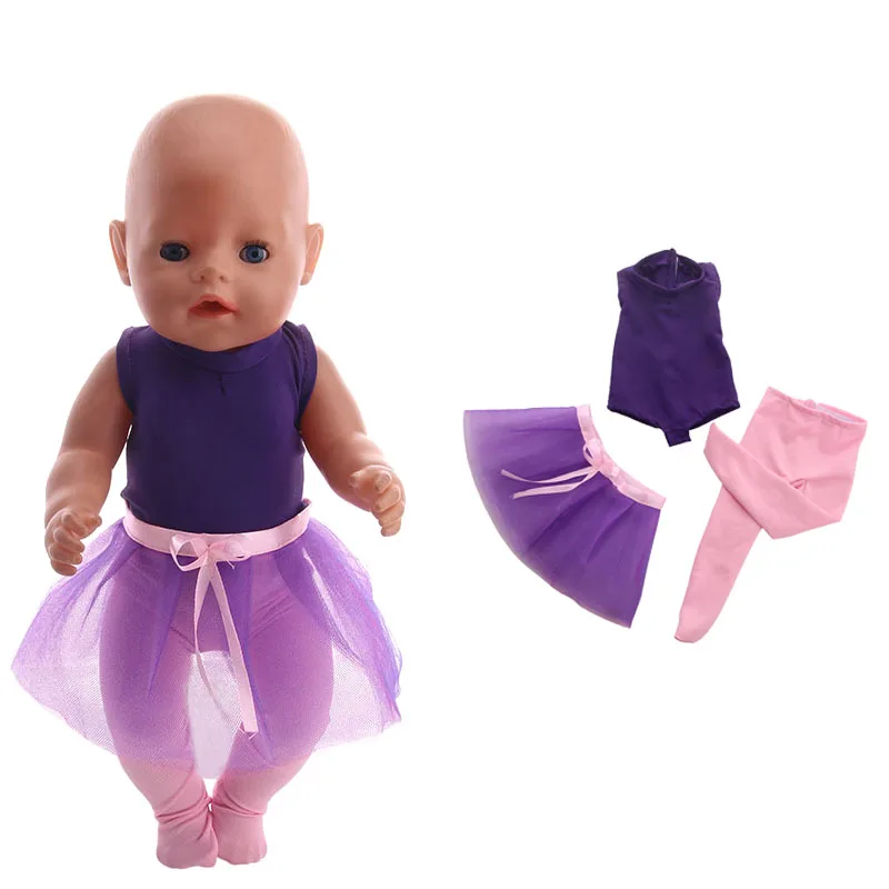 Новый милый мини кукла одежда 3 шт. комплект платье принцессы 43 см куклы для маленьких детей как рождественские подарки бесплатно