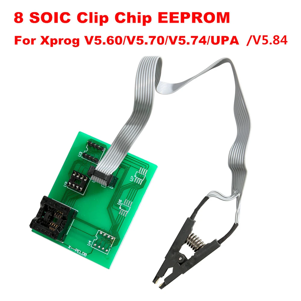 xprog 5,84 плата EEPROM Неохлаждаемый параметрический усилитель с USB v1.3 программируемое устройство upa usb адаптер с soic 8 sop8 зажим испытания для xprog V5.60/V5.704V5.75