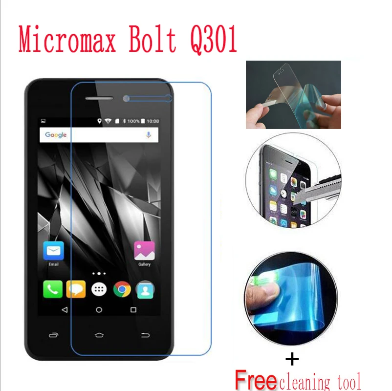 

2PCS Ultra-thin Nano-proof membrane film not glass Screen Protector for Micromax Bolt Q301 Q402 Q480 case cover [NOT GLASS]