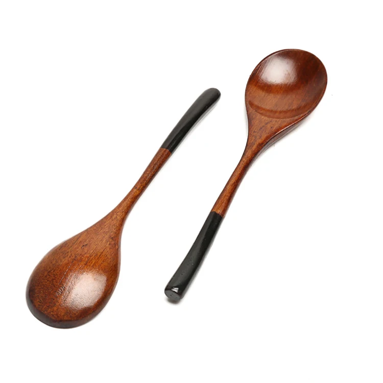 Wooden Spoons Tableware Natural Tea Coffee Dessert Spoon (5)