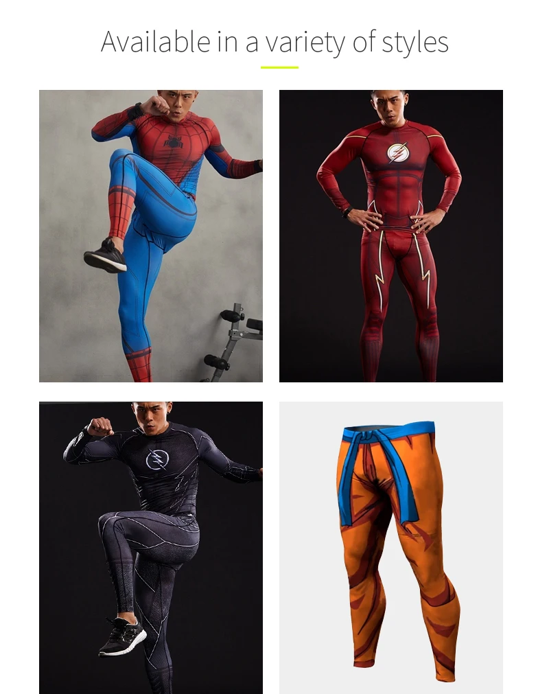 Компрессионные колготки с 3D-принтом «Человек-паук», мужские спортивные штаны, обтягивающие леггинсы для фитнеса «Капитан Америка», мужские брюки