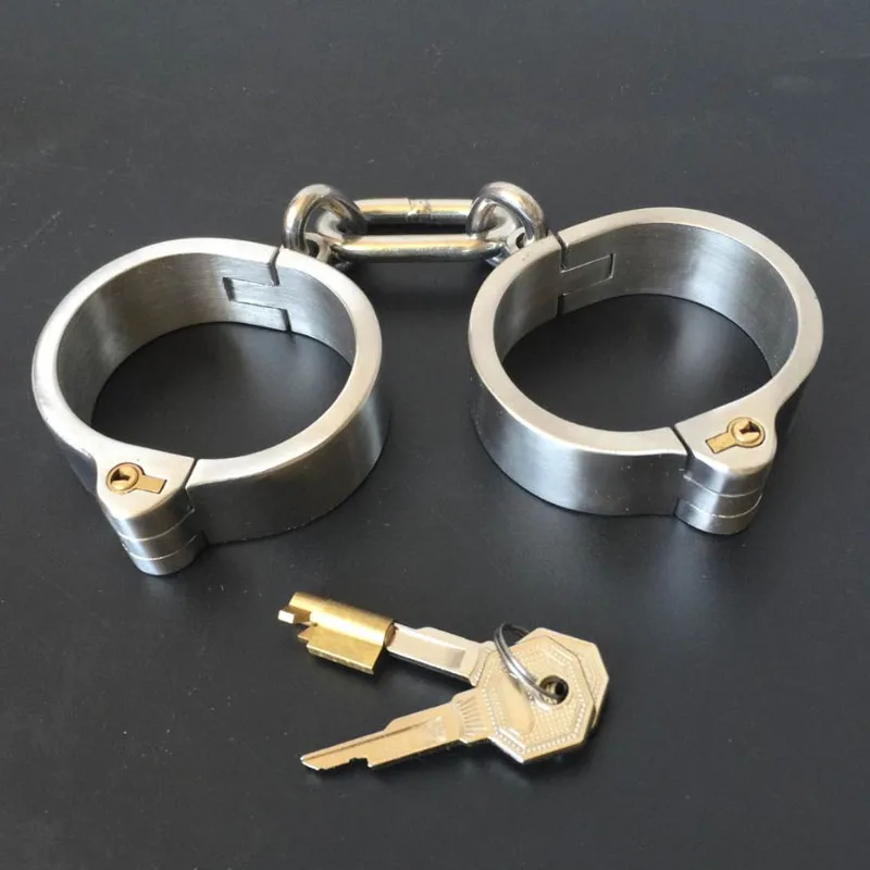 Special Offer Rushed Stainless Steel Restraint Handcuffs BDSM Sex Toys