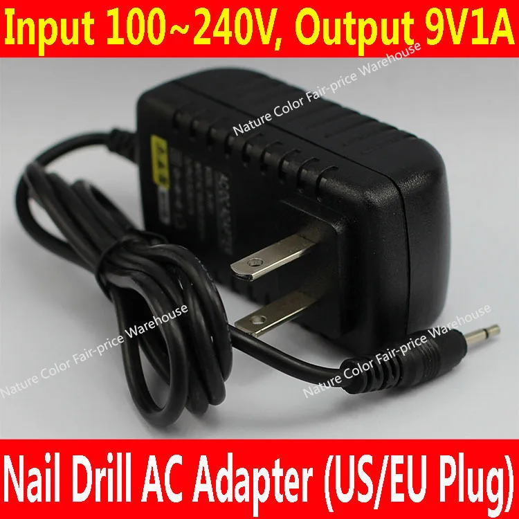

9V US Plug AC Adapter for Nail Electric Drill Machine Nail Art Machine to Manicure Pedicure Cuticle Removing Tools DC Power