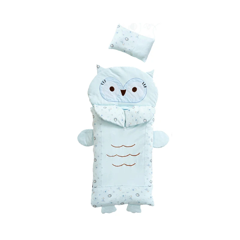 New born Cotton hold baby sleeping bag owl style Baby Swaddle 125*60cm