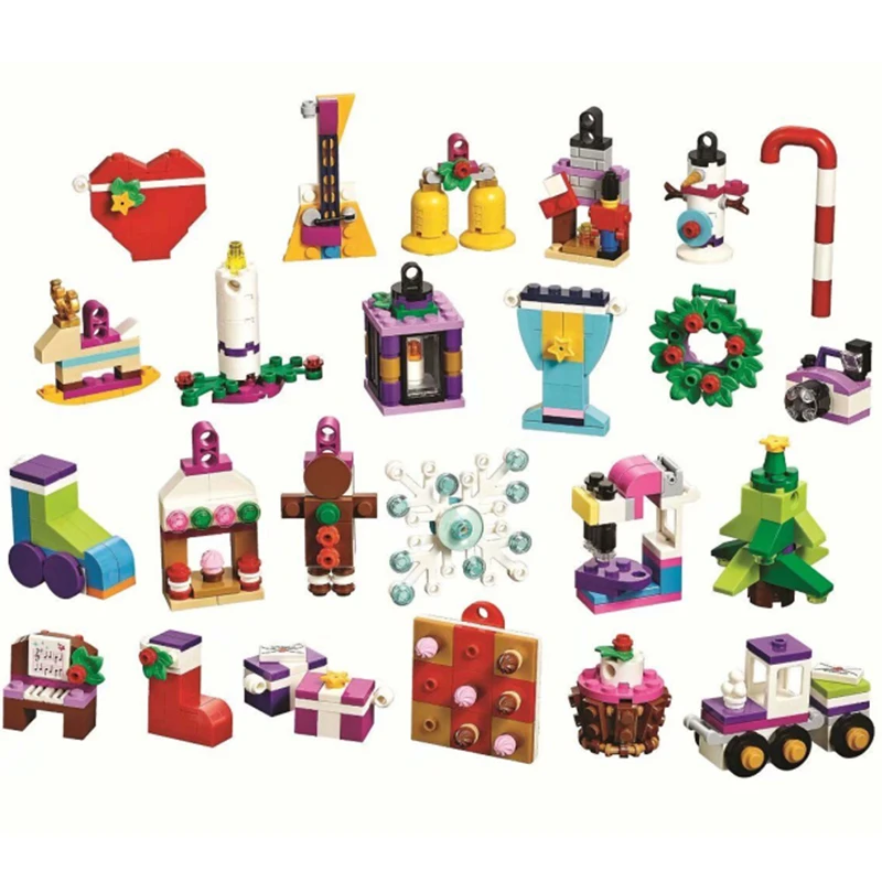 500pcs Friends Christmas Advent Calendar Building Blocks Bricks Kids