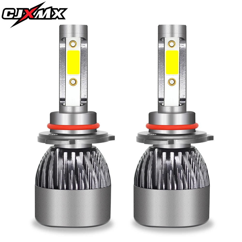 

CJXMX Car LED Headlight Bulbs H1 H4 H7 H11 9005 HB3 9006 HB4 9012 Led Auto Lights 9000LM 72W COB Car Headlamp 12V 24V 6500K Lamp