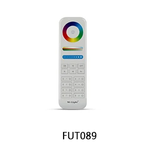 MiLight FUT012 E27 9 Вт RGB+ CCT Светодиодный прожектор лампы 110V 220V Полный Цвет дистанционного Управление WiFi смарт-лампы в виде Совместимость 4-Зона дистанционного управления - Испускаемый цвет: FUT089  Remote