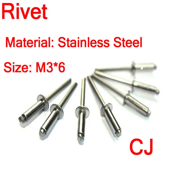 SUS304 Mushroom Head Self plugging Rivet M3*6in Rivets from Home