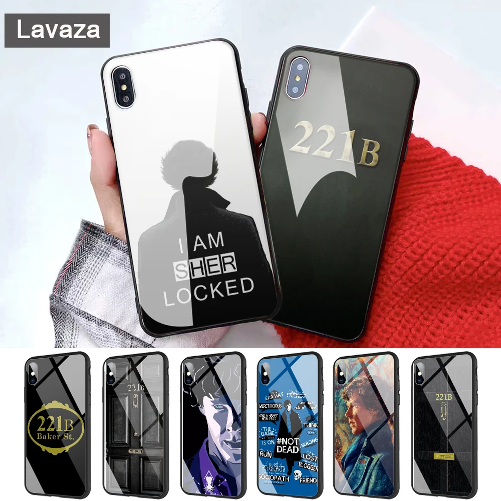 Lavaza Шерлок Холмс стеклянный чехол для телефона Apple iPhone 11 Pro XR X XS Max 6 6S 7 8 Plus 5 5S SE |