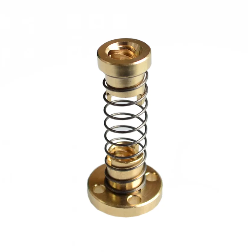 

T8 Anti Backlash Spring Loaded Nut Elimination Gap Nut for 8mm Acme Threaded Rod Lead Screws DIY CNC 3D Printer Parts