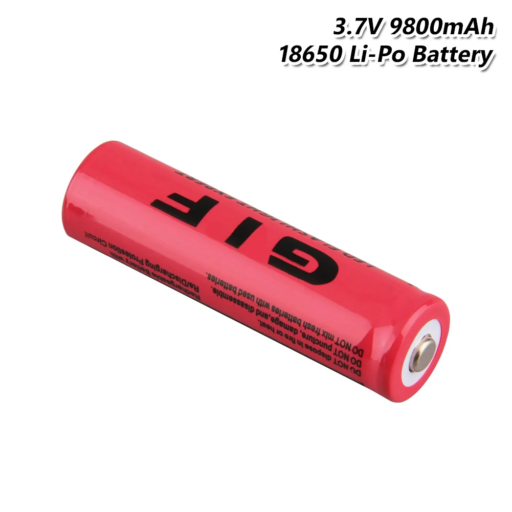 18650 батарея 8X3,7 V GIF 18650 высокой емкости 9800 mAh батарея высокой разрядки для лазерной ручки светодиодный фонарик bateria - Цвет: 1 Pcs