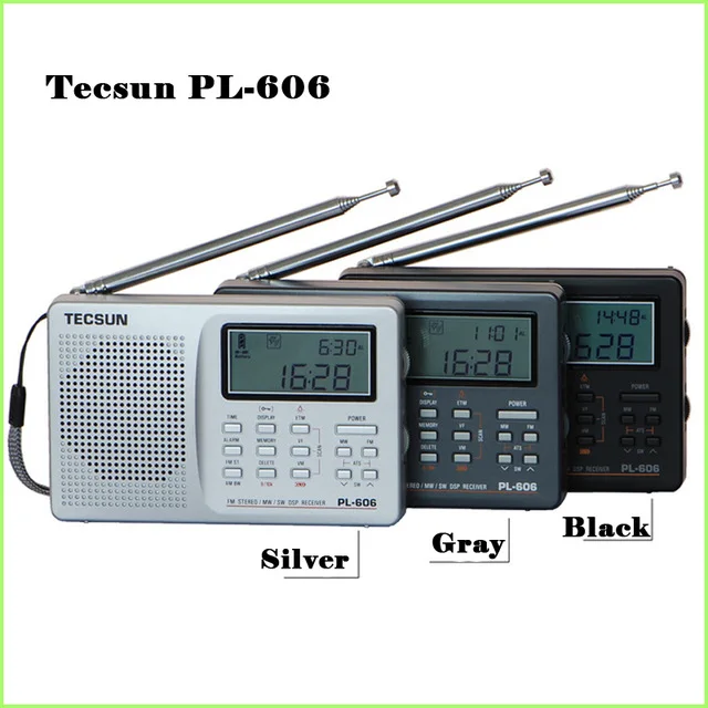 

Tecsun PL-606 Digital PLL Portable Radio FM Stereo/LW/SW/MW DSP Receiver Internet Radio FM:64-108 MHz/LW: 153-513 kHz Radio