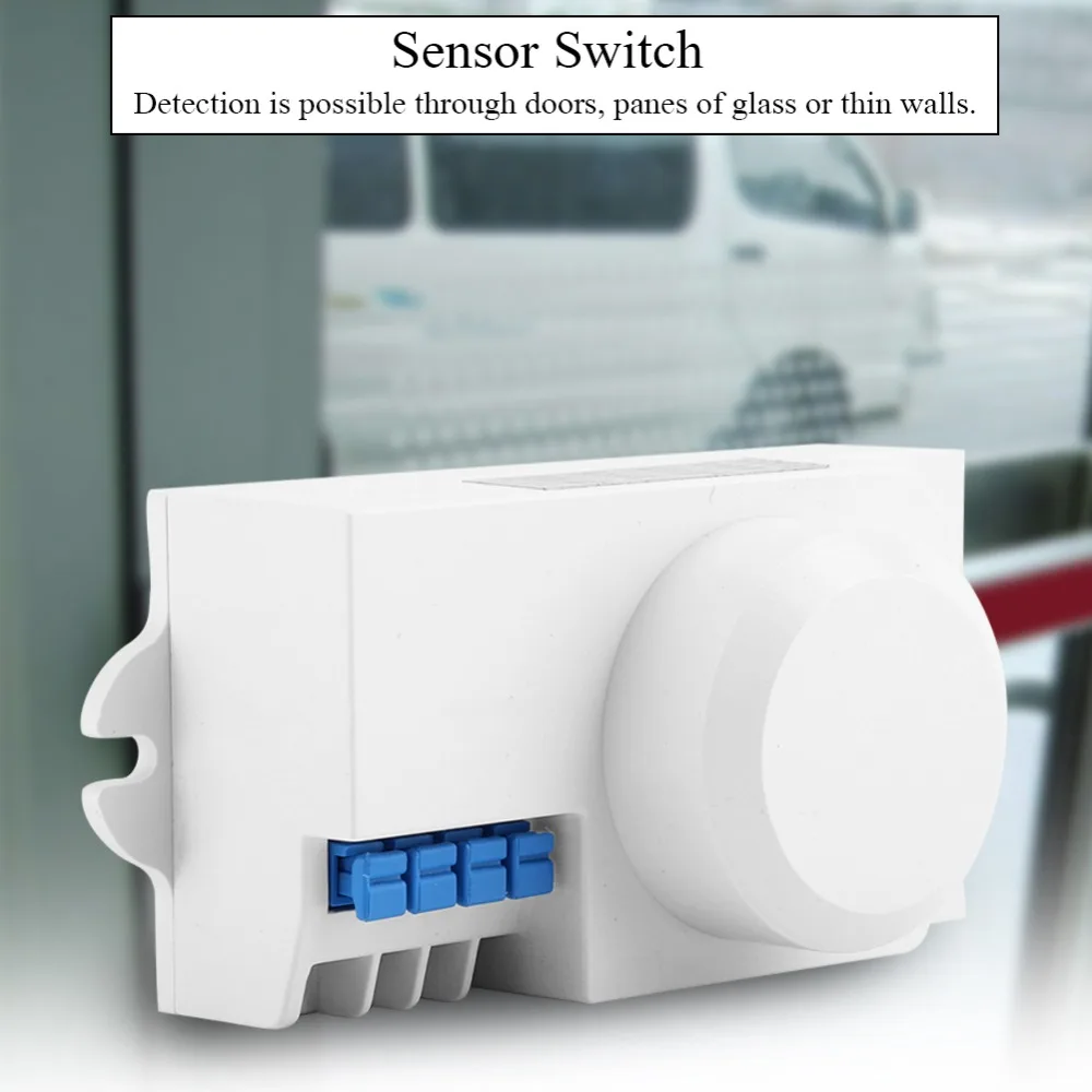 

110V/220V/DC9-24V Light Switch Mini Microwave Sensor Switch Induction Vibration Light Switch M001