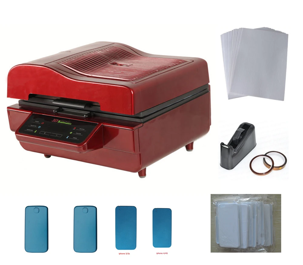 3D Vacuum Sublimation Heat Press Mug Transfer Machine Phone Cover Printing KIT-in 3D Printers 