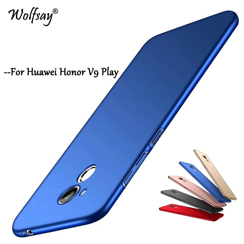

Wolfsay PC Case Huawei Honor 6C Pro Cover Honor 6C Pro Coque Silm Luxury Hard Phone Case Huawei Honor V9 Play Fundas