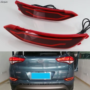 

CSCSNL 1 Set Car LED Multi-Function Rear Bumper Lights Brake Tail Warning Lamp Reflector For Hyundai Tucson 2015 2016 2017 2018