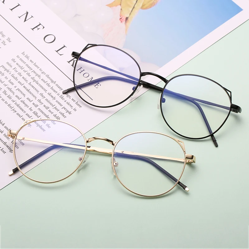 

New Round Clear Frame Women Vintage Fashion Glasses 2019 Female Oval Metal Frame Women's Glasses Transparent Glasses Unisex