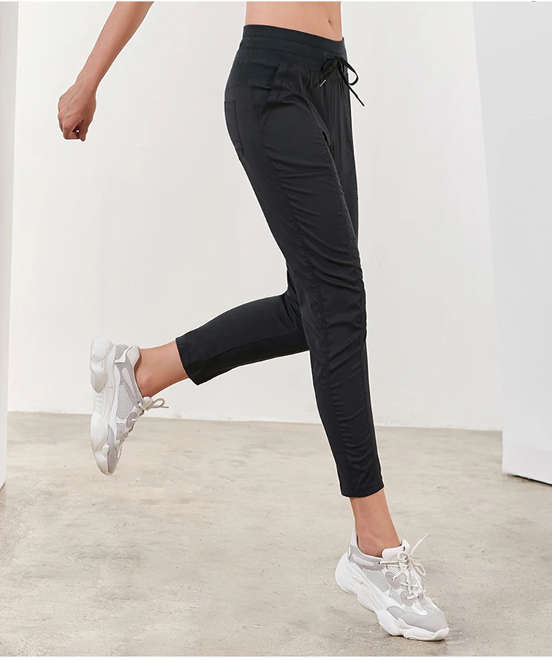Willarde Спортивные штаны Для женщин тренажерный зал тренировочные брюки для йоги шнурок с облегающая быстросохнущая спортивные брюки для фитнеса