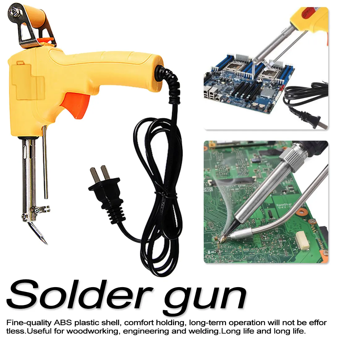 

Welding Repair Tool Welding Solder Gun 220V 60W Hand-held Soldering Iron Kit Automatically Send Tin Gun Soldering Station