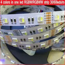 5M 4 Colors in 1 LED SMD 5050 RGBW LED Strip Light RGB + White / Warm White 30 60leds/m DC12V 12MM PCB Waterproof IP21 IP65 IP67