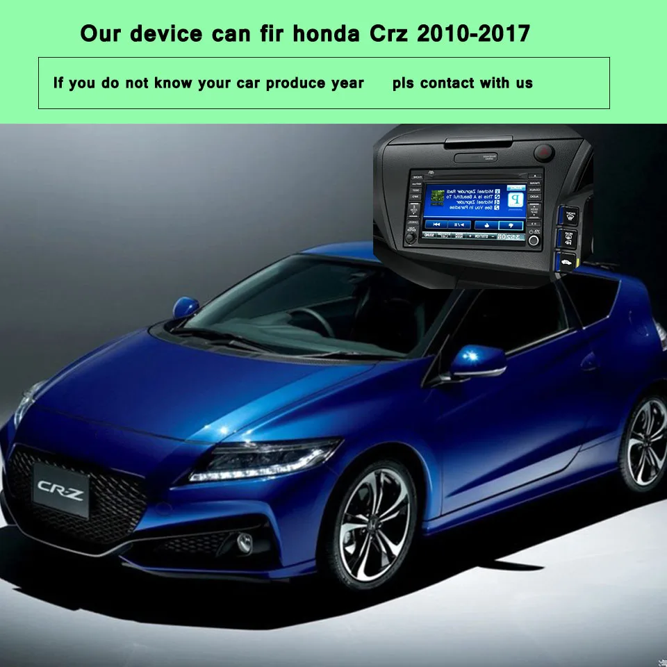 7 дюймов 2 din Android 7,1 автомобильный dvd-плеер для HONDA CRZ 2010- Авто автомотив Радио стерео аудио 2 din gps навигация в медиа