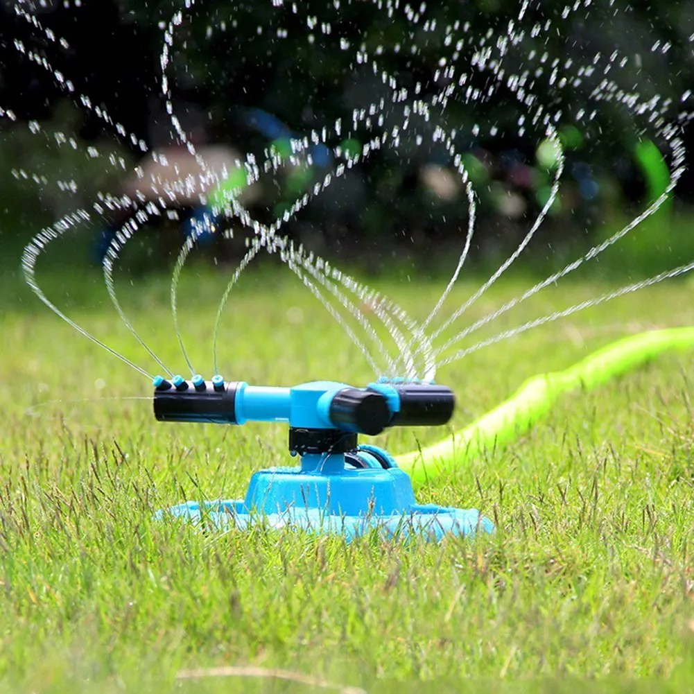 1Pc Garden Sprinklers Water Rotary Three Arm Water Sprinkler 360 Degree