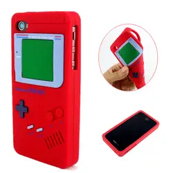 Для IPHONE 4 4G 4S Game Boy Стиль Дизайна Мягкого Силикона резина Кожного Покрова Case Для IPHONE 4 4G 4S Крышка Телефона случаях