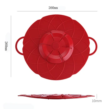

Kitchen Accessories Silicone Lid Spill Stopper Boil Cover For Pot Cooking Tools Flower Cookware Multi-function Kitchen Gadgets