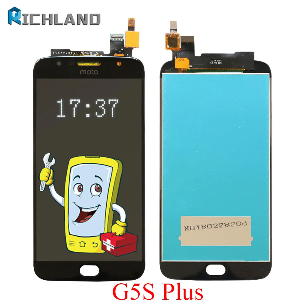 

G5S Plus For Motorola Moto G5S Plus Display Touch Screen Digitizer Assembly Replacement Parts For XT1802 XT1803 XT1805 XT1086
