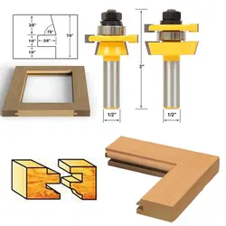 Новый 2 шт. Железнодорожный & Stile маршрутизатор бит 1/2 "хвостовиком шейкер долото Резак деревообработка набор