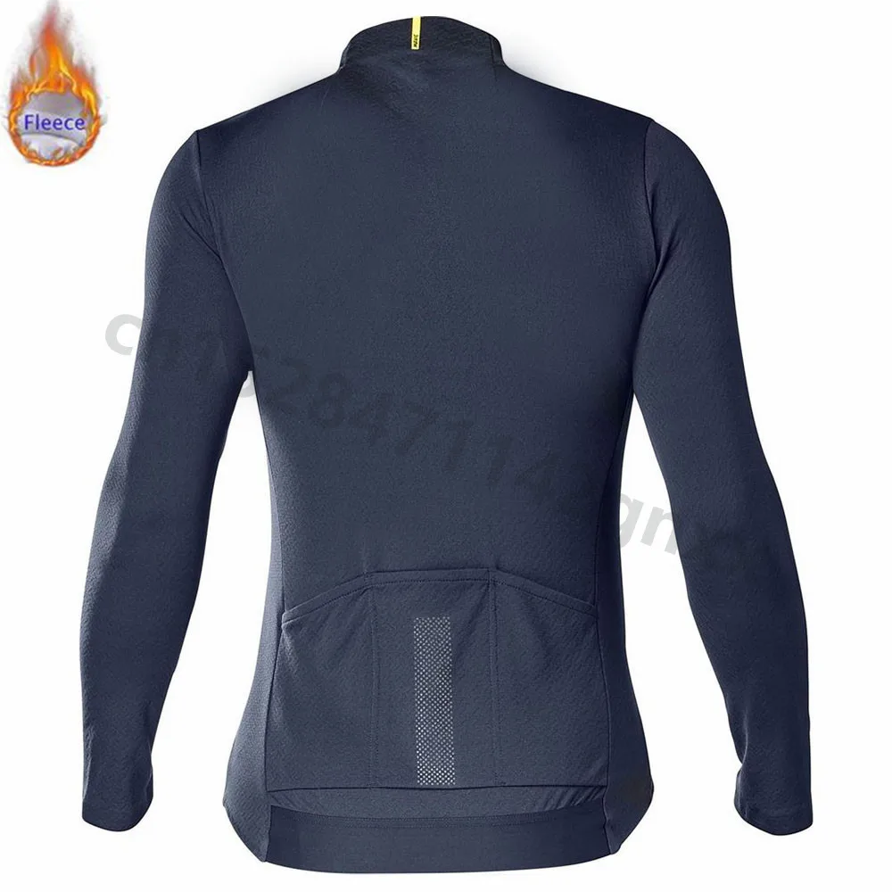 Mavic зимняя одежда для велоспорта, теплая флисовая одежда для горного велосипеда, одежда для велоспорта с длинным рукавом, одежда для велоспорта Invierno Maillot Ciclismo