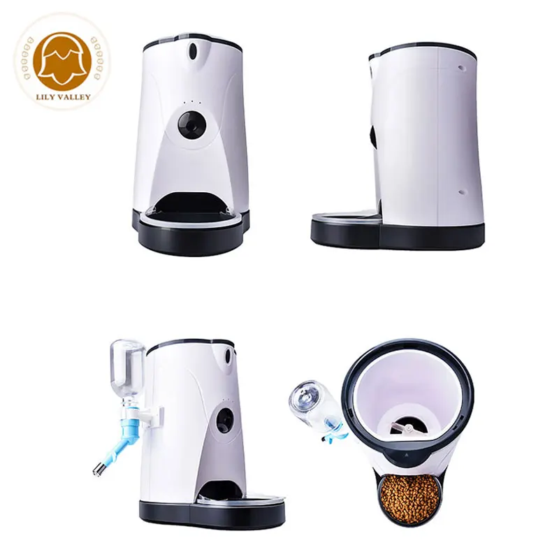Small Dog Cat Pet Food Feeder Programmed Automatic Pet Feeder For