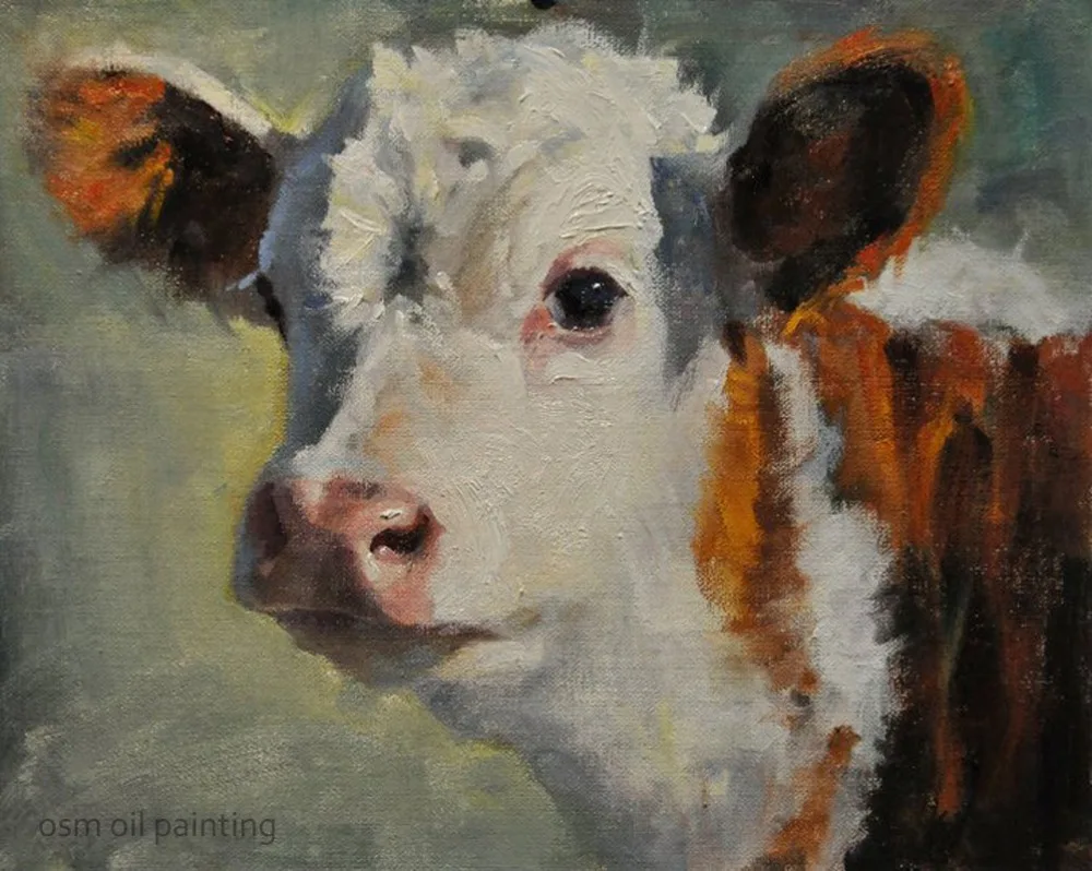 Vache peintures à l'huile achetez des lots à petit prix ...