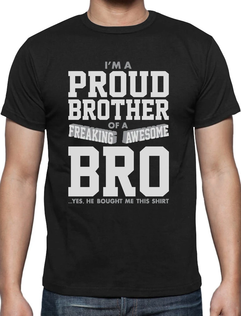 Proud Brother of A Freaking Awesome Bro Siblings T Shirt