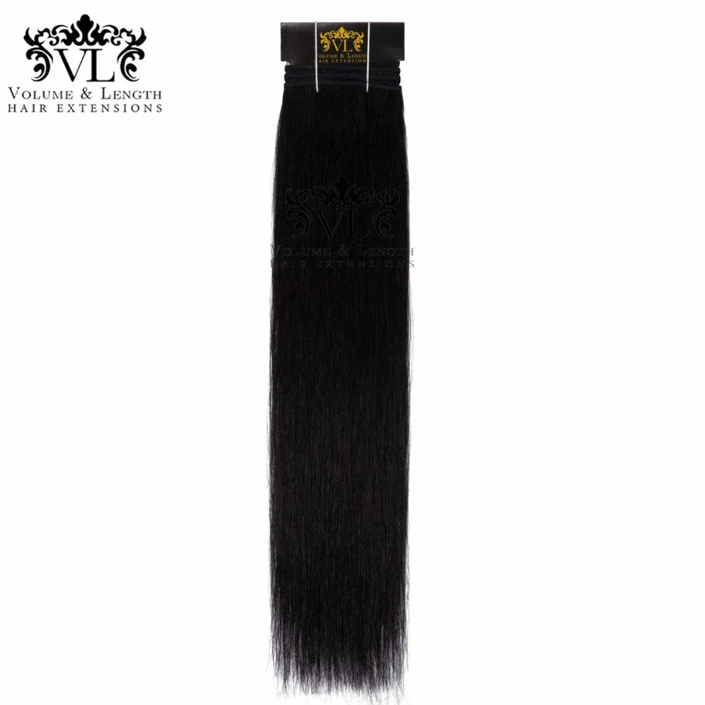 

VL Weave Salon One Bundles 100% Remy Hair Extensions Human Straight Hair Bundles With Free Shipping Black / Brown