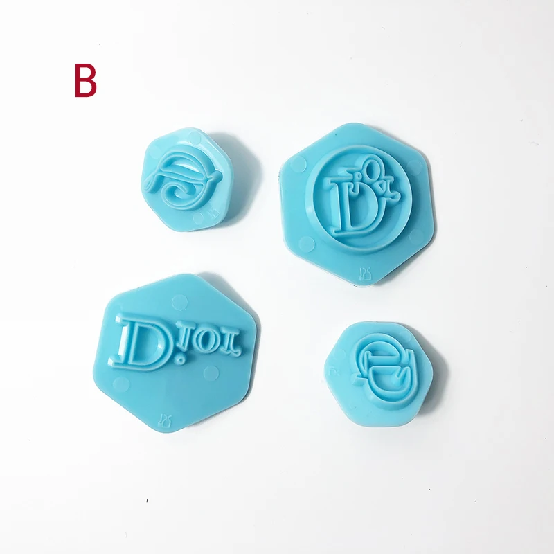 Multiple Types Famous Logo Shape Cookie Cutter Mould Set DIY Fondant Dessert Molds Bread Embosser Mould 3D Cake Decorating Tools7