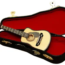 Мини-модель украшения Акустическая гитара коробка скрипка деревянная гитара коробка Guised фортепиано аксессуары