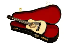 2016 Mini Model Decoration Acoustic Guitar Box Violin Wood Guitar Box Guised Piano Accessories