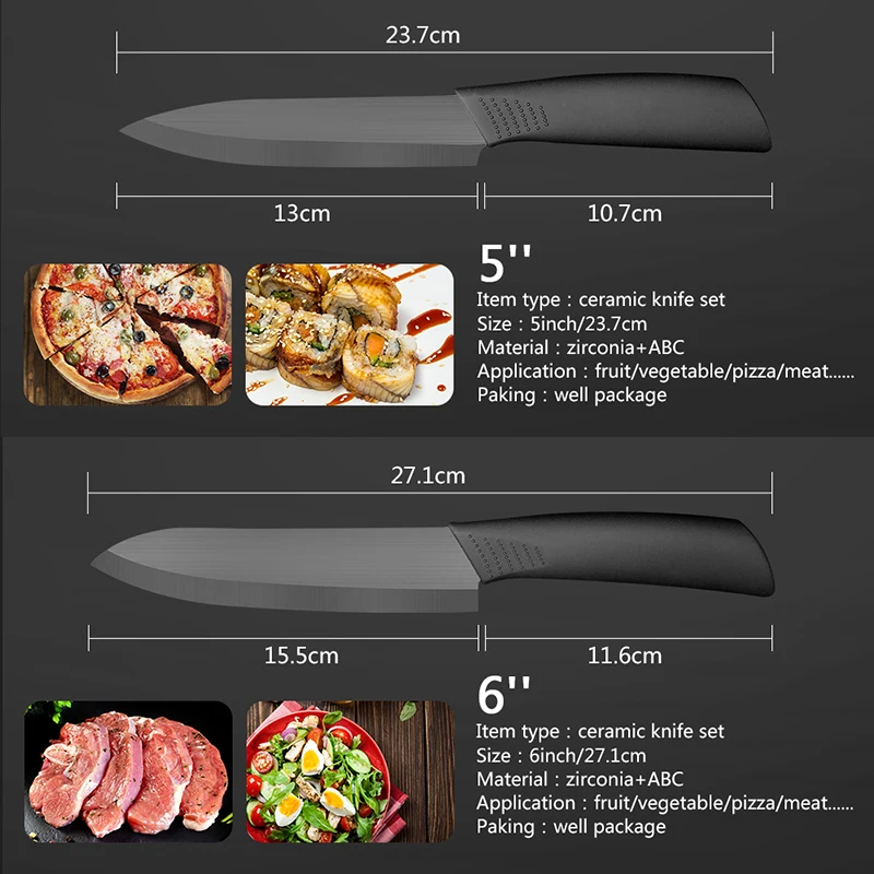 Ceny Nóż kuchenny ceramiczny noże kuchenne akcesoria zestaw 3 \