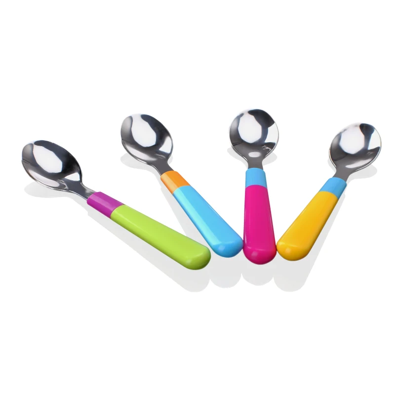 

Sisi&Tommy Stainless Steel 304 Flatware BPA free Feeding Spoon Tableware Utensils Infant Cutlery For Kids Children Baby