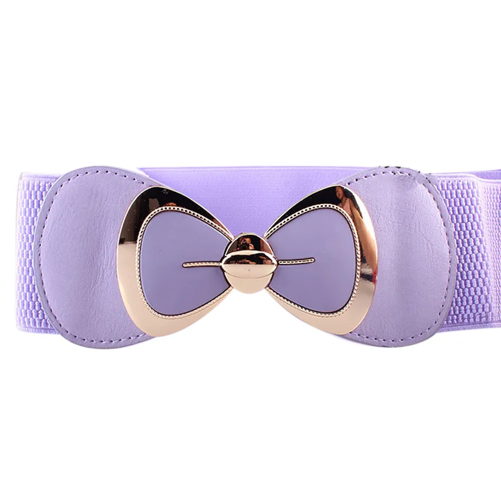 Женский пояс с бантом и пряжкой широкий эластичный Y782|elastic stretch waist belt|stretch beltbelt f |