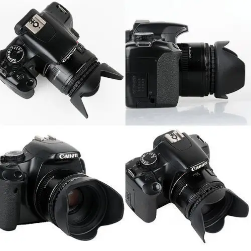 Бленды объектива 58 мм и набор УФ фильтров для Canon 18 55 75 300 70 250 80D 70D 1300D 1200D T6i T6 T5i T5