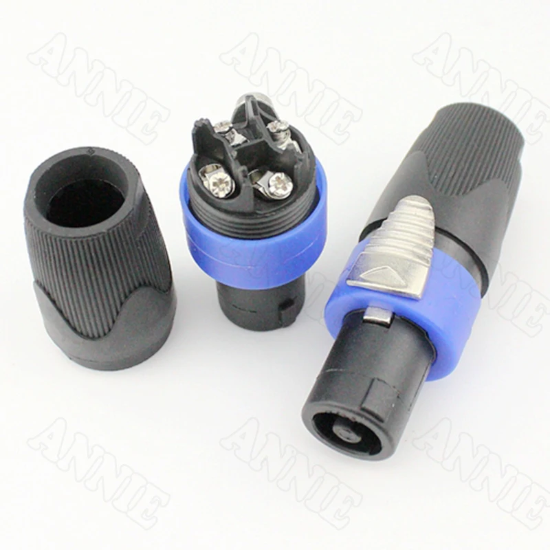 

30pcs/lot SPEAKON NL4FC Acoustics 4 Pin Professional Speaker Socket High Quality Ohn Audio Connector With Cable