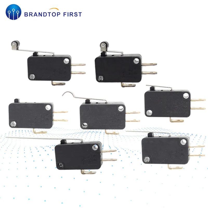 V-15 V-151 V-152 V-153 V-154 V-155 V-156-1C25 микропереключатель 16A 250VAC SPDT мгновенного путешествия концевой выключатель 1NO1NC рычаг ролика